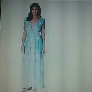 Bnwt blue print maxi sundress
